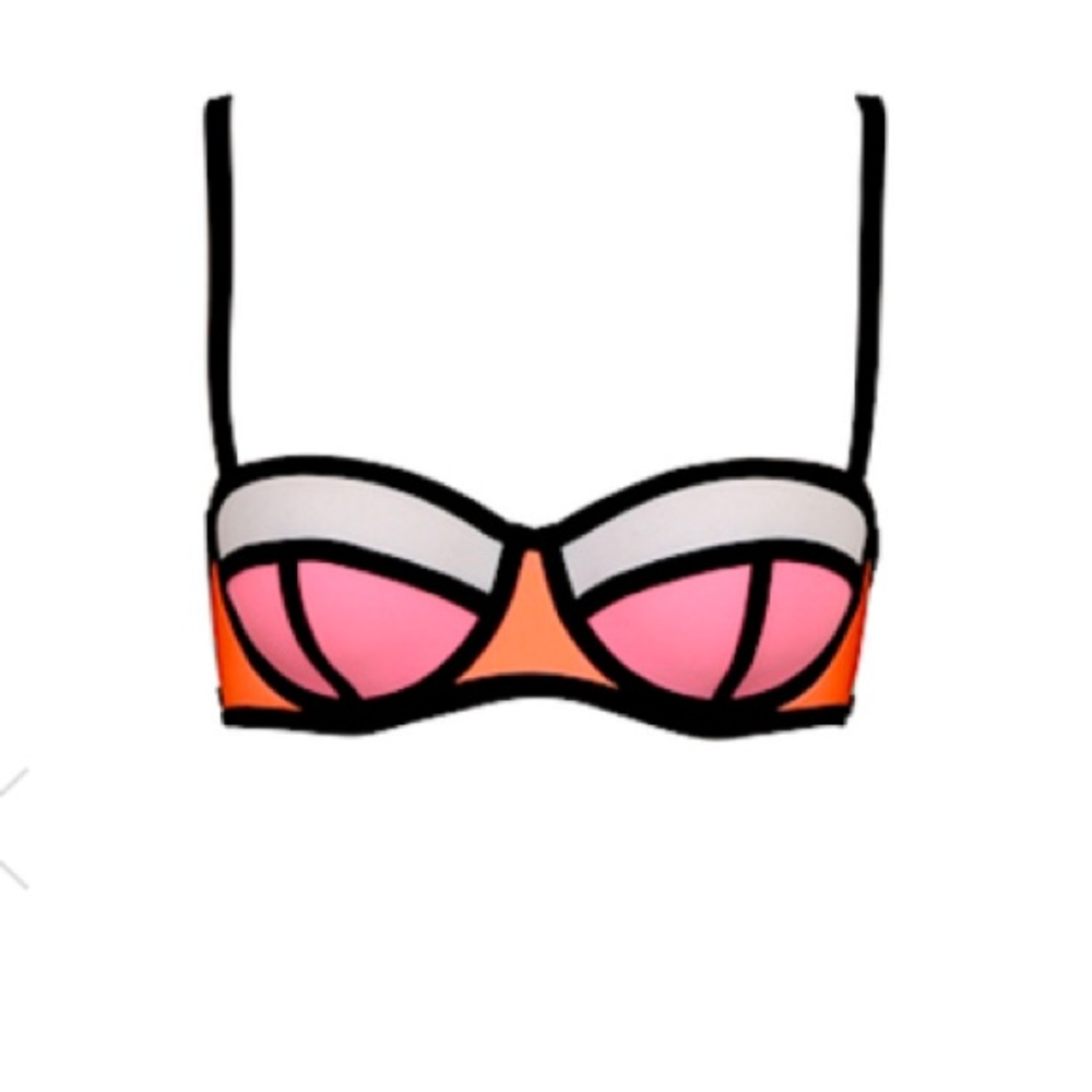 Triangl Neoprene Balconette Swimsuit Top in Lolli